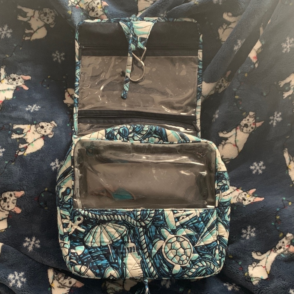 Vera Bradley Blue and White Cosmetic Bag